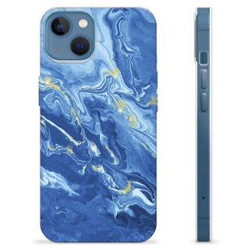 iPhone 13 TPU Cover - Farverig Marmor