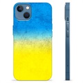 iPhone 13 TPU Cover Ukrainsk Flag - Tofarvet