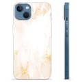 iPhone 13 TPU Cover - Gylden Perle Marmor