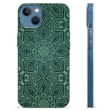 iPhone 13 TPU Cover - Grøn Mandala