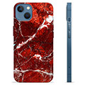 iPhone 13 TPU Cover - Rød Marmor
