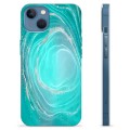 iPhone 13 TPU Cover - Turkis Swirl