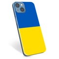 iPhone 13 TPU Cover Ukrainsk Flag - Gul og lyseblå