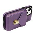 iPhone 14 Alt-i-et cover med pung og rem - Lilla