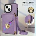 iPhone 14 Alt-i-et cover med pung og rem - Lilla