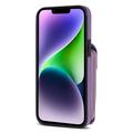 iPhone 14 Alt-i-et cover med pung og rem - Lilla