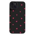 iPhone 14 Slim TPU-cover med hjertemønster