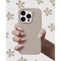 iPhone 14 Nudient Base Silikone Cover - Beige
