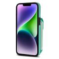 iPhone 14 Plus Alt-i-et cover med pung og rem - Mynte