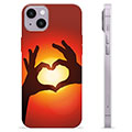 iPhone 14 Plus TPU Cover - Hjertesilhuet