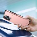 iPhone 14 Pro Hybrid Cover med Glidende Kortslot - Rødguld