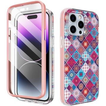 iPhone 14 Pro Max Ahastyle WE13 360 Beskyttelse Hybrid Cover - Farverig Mandala