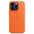 iPhone 14 Pro Max Apple Læder Cover med MagSafe MPPR3ZM/A - Orange