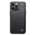 iPhone 14 Pro Max Caseme C22-etui RFID-kortpung - Sort