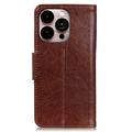 iPhone 14 Pro Max Elegant Series Pung med Stativfunktion - Brun