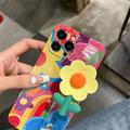 iPhone 14 Pro Max TPU Cover med Blomst og Armbånd - Farverigt