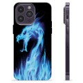 iPhone 14 Pro Max TPU Cover - Blå Ild Drage