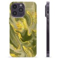 iPhone 14 Pro Max TPU Cover - Oliv Marmor