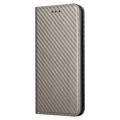 iPhone 14 Pro Max Pung Cover - Karbonfiber - Grå