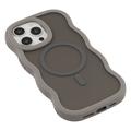 iPhone 14 Pro Max Bølgekant magnetisk hybrid cover - grå