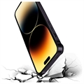 iPhone 14 Pro Metal Bumper med Forhøjede Kanter - Sort