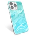 iPhone 14 Pro TPU Cover - Blå Marmor