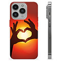 iPhone 14 Pro TPU Cover - Hjertesilhuet