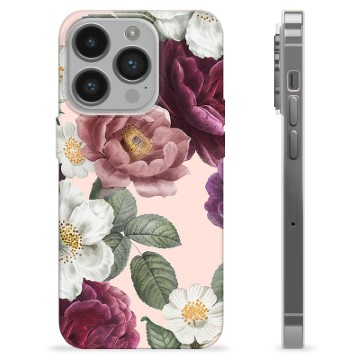 iPhone 14 Pro TPU Cover - Romantiske Blomster