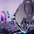 iPhone 14 Pro Tech-Protect MagShine Cover - MagSafe-kompatibelt - Lilla / Klar