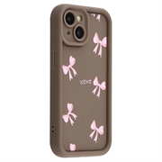 iPhone 14 Stilfuldt stødsikkert TPU cover med forhøjede kanter
