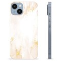 iPhone 14 TPU Cover - Gylden Perle Marmor