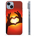 iPhone 14 TPU Cover - Hjertesilhuet