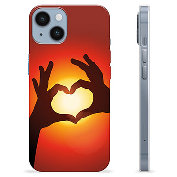 iPhone 14 TPU Cover - Hjertesilhuet