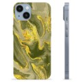 iPhone 14 TPU Cover - Oliv Marmor