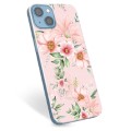 iPhone 14 TPU Cover - Vandfarveblomster