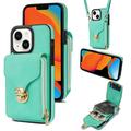 iPhone 15 Alt-i-et cover med pung og rem