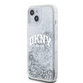 iPhone 15 DKNY Liquid Glitter Arch Logo Cover