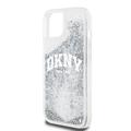 iPhone 15 DKNY Liquid Glitter Arch Logo Cover