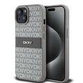 iPhone 15 DKNY Repeat Pattern Tonal Stripe Cover