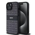 iPhone 15 DKNY Repeat Pattern Tonal Stripe Cover - Sort