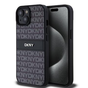 iPhone 15 DKNY Repeat Pattern Tonal Stripe Cover - Sort