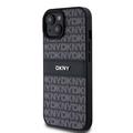 iPhone 15 DKNY Repeat Pattern Tonal Stripe Cover - Sort