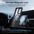 iPhone 15 ESR Armor Tough Kickstand HaloLock MagSafe Cover - Sort / Klar