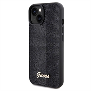iPhone 15 Guess Disco Metal Script Logo Cover - Sort