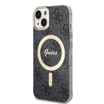 iPhone 15 Guess IML 4G Cover - MagSafe-kompatibel - sort