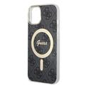 iPhone 15 Guess IML 4G Cover - MagSafe-kompatibel - sort
