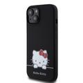 iPhone 15 Hello Kitty Daydreaming Liquid Silikone Cover - Sort
