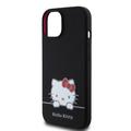 iPhone 15 Hello Kitty Daydreaming Liquid Silikone Cover - Sort