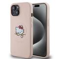 iPhone 15 Hello Kitty Kitty Asleep MagSafe Cover - Lyserød