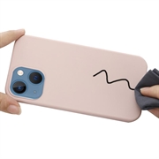 iPhone 15 Liquid Silikone Cover - MagSafe Kompatibel - Pink